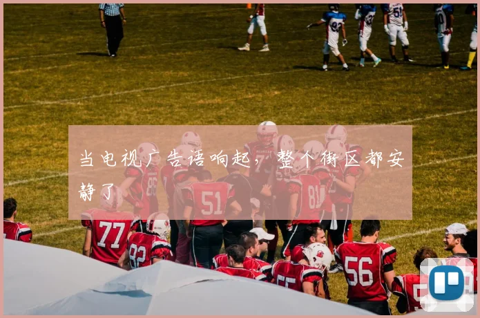当电视广告语响起，整个街区都安静了